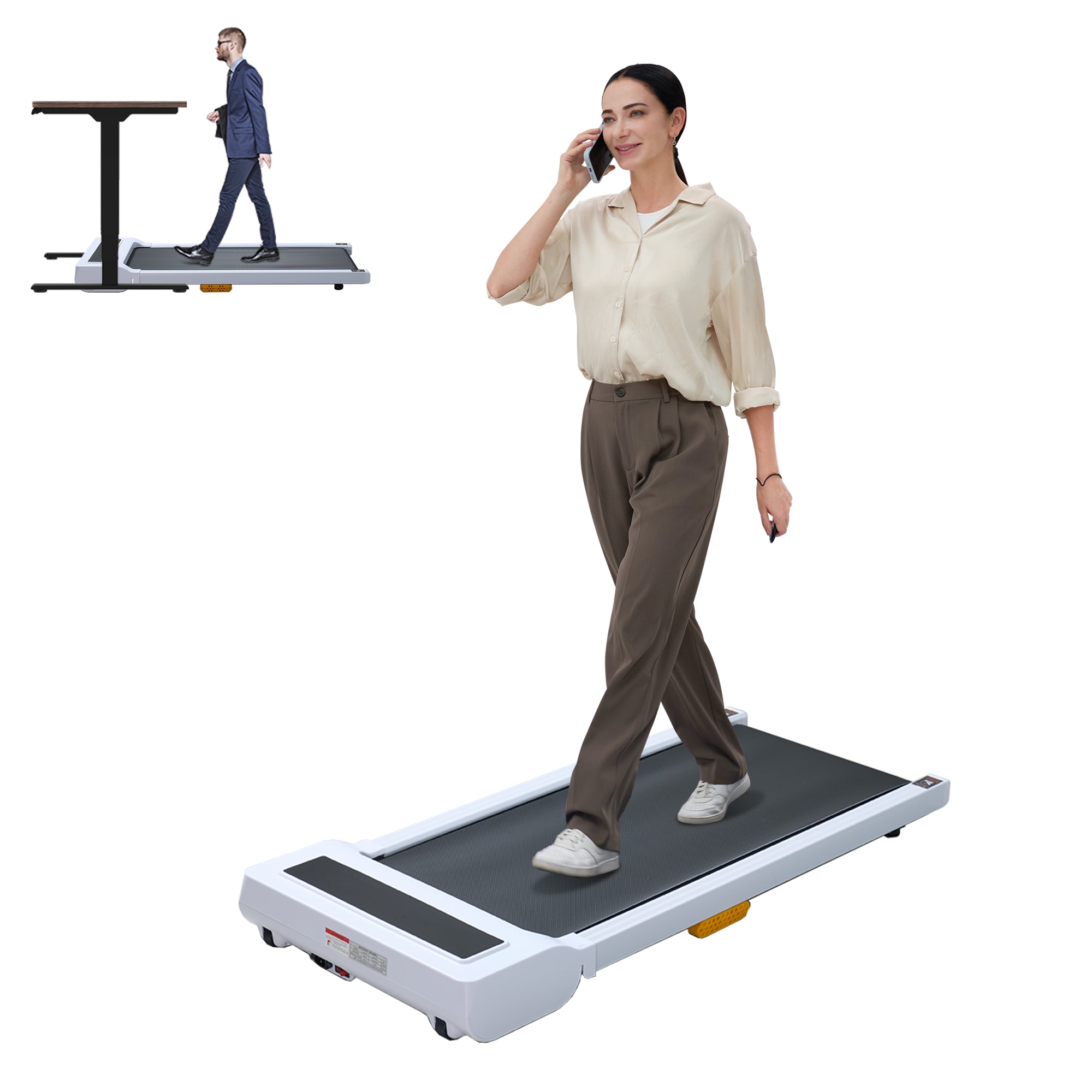 Compact Treadmill With Brushless Motor And Led Display For Home_voghion.com